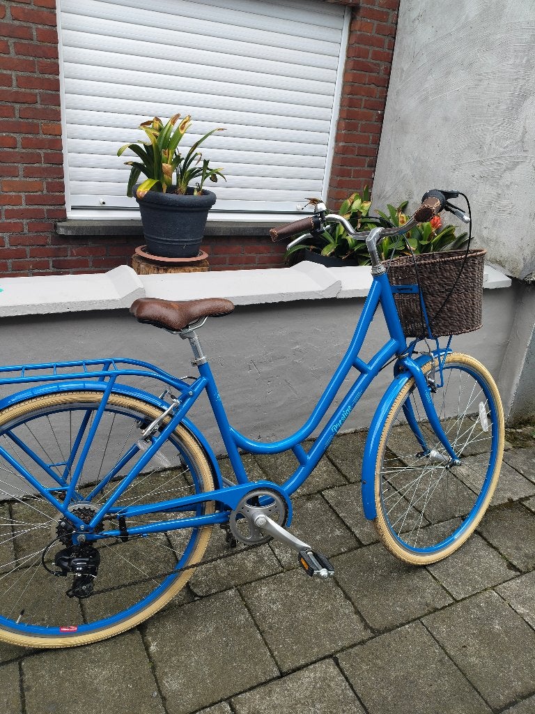 Damesfiets prestige bella met kinderstoel te verkrijgen, Accès (extra) bas, Autres marques, Frein sur jante, Comme neuf