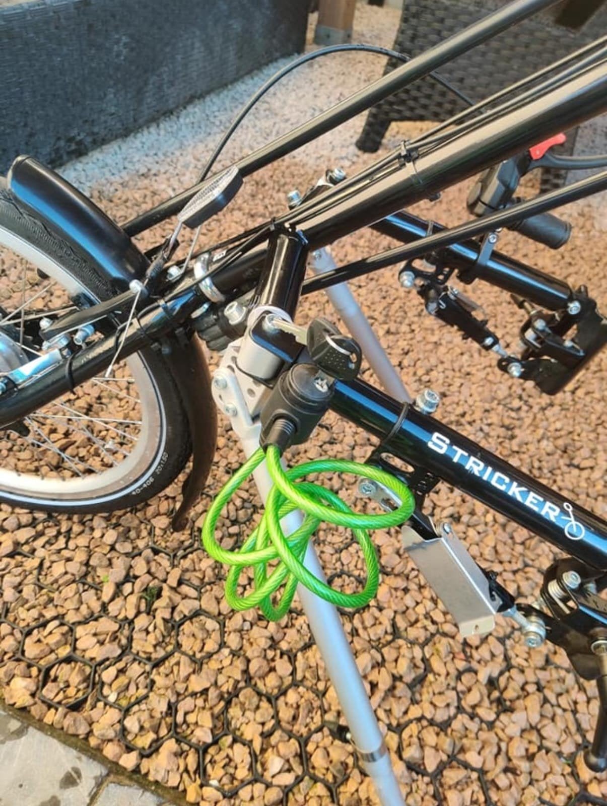 Stricker city 7 handbike, Ophalen