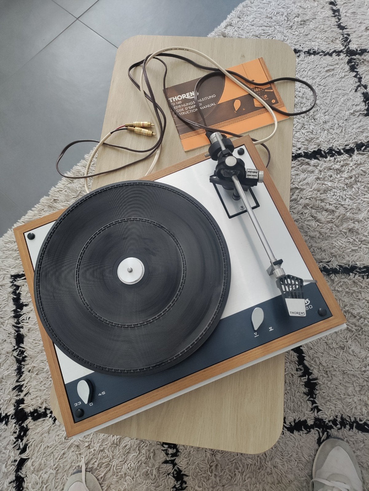 Platine vinyle Thorens TD 160, TV, Hi-fi & Vidéo, Tourne-disques, Enlèvement, Thorens