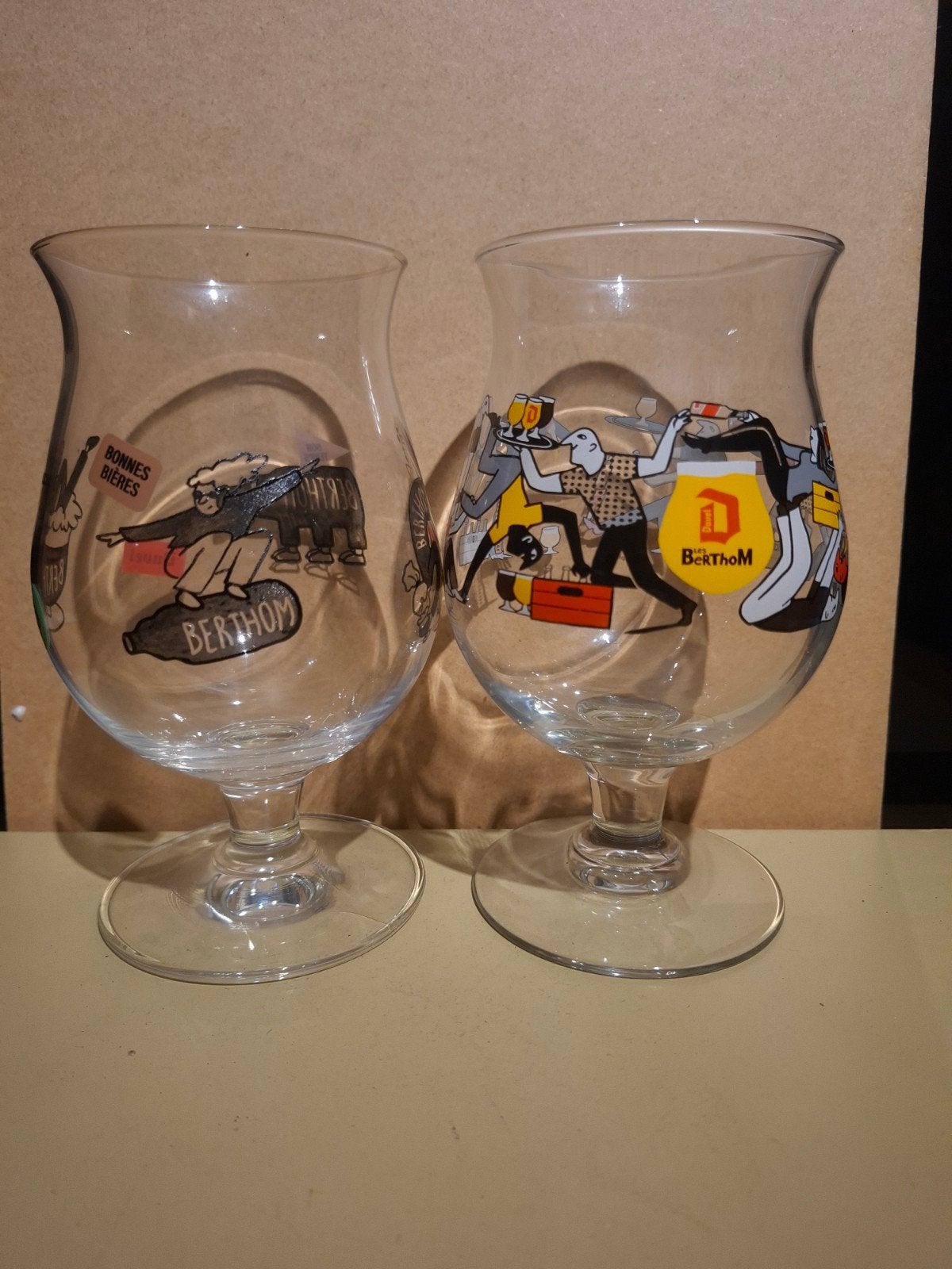2 verres de chambre à coucher doubles, Enlèvement ou Envoi, Duvel