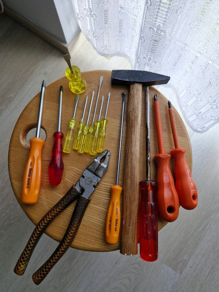 Lot d'outils à main d'occasion, Bricolage & Construction, Enlèvement, Utilisé, Autres types