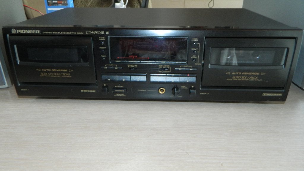Pioneer double deck cassette reverse CT-W505R, Enlèvement ou Envoi, Double, Autres marques, Commandes tactiles