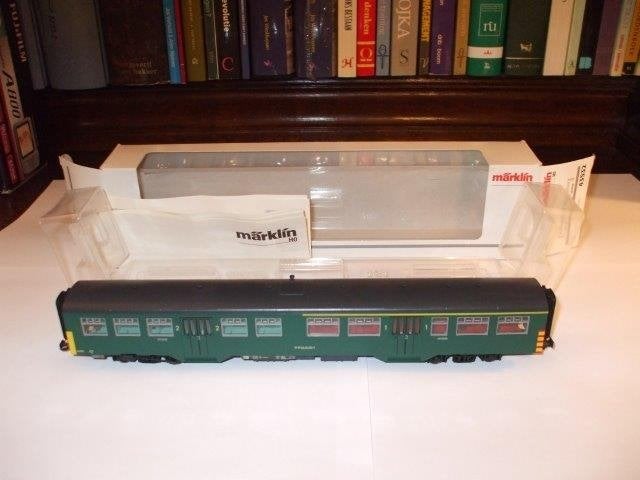 Märklin groen M2 NMBS rijtuig 43532 43534, Ophalen, Gebruikt, Wisselstroom, Märklin
