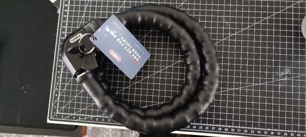 Abus motoslot 2 sleutels and Keycard, Motoren, Accessoires | Sloten, Ophalen, Zo goed als nieuw