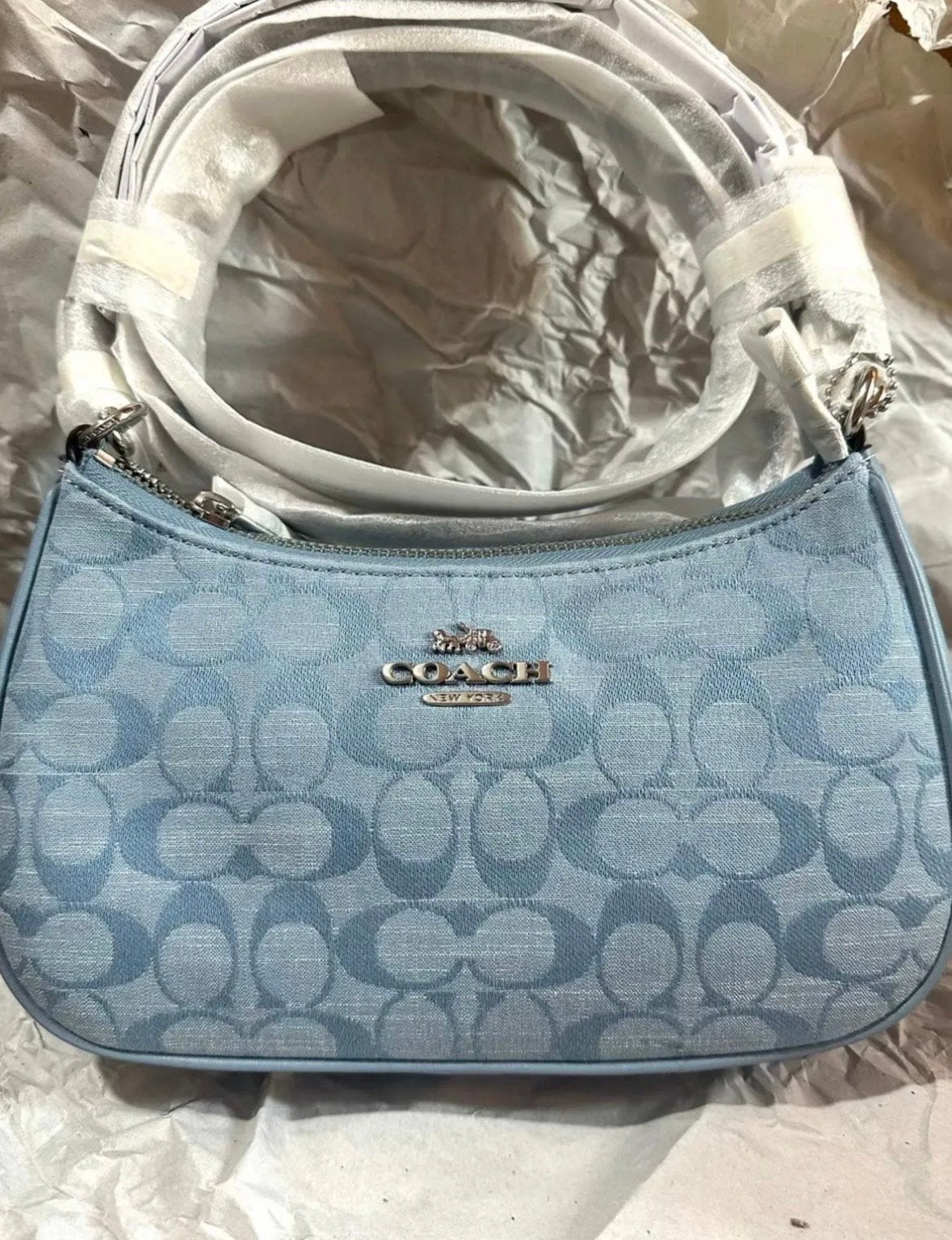 Nieuw blauwe Teri Coach shoudertasje, Handtassen en Accessoires, Tassen | Damestassen, Ophalen, Nieuw, Blauw, Schoudertasje