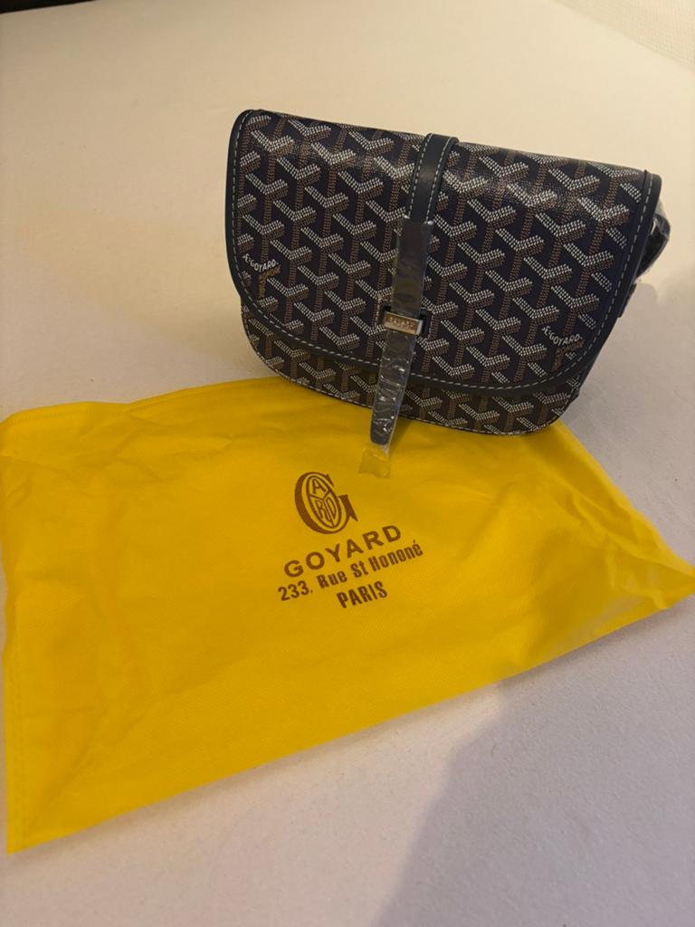 Sacoche Goyard, Envoi, Comme neuf, Noir