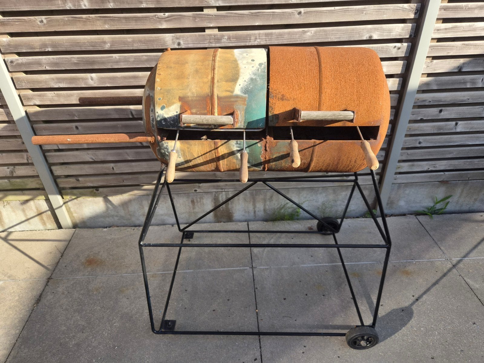 Bbq uit gasfles, Ophalen