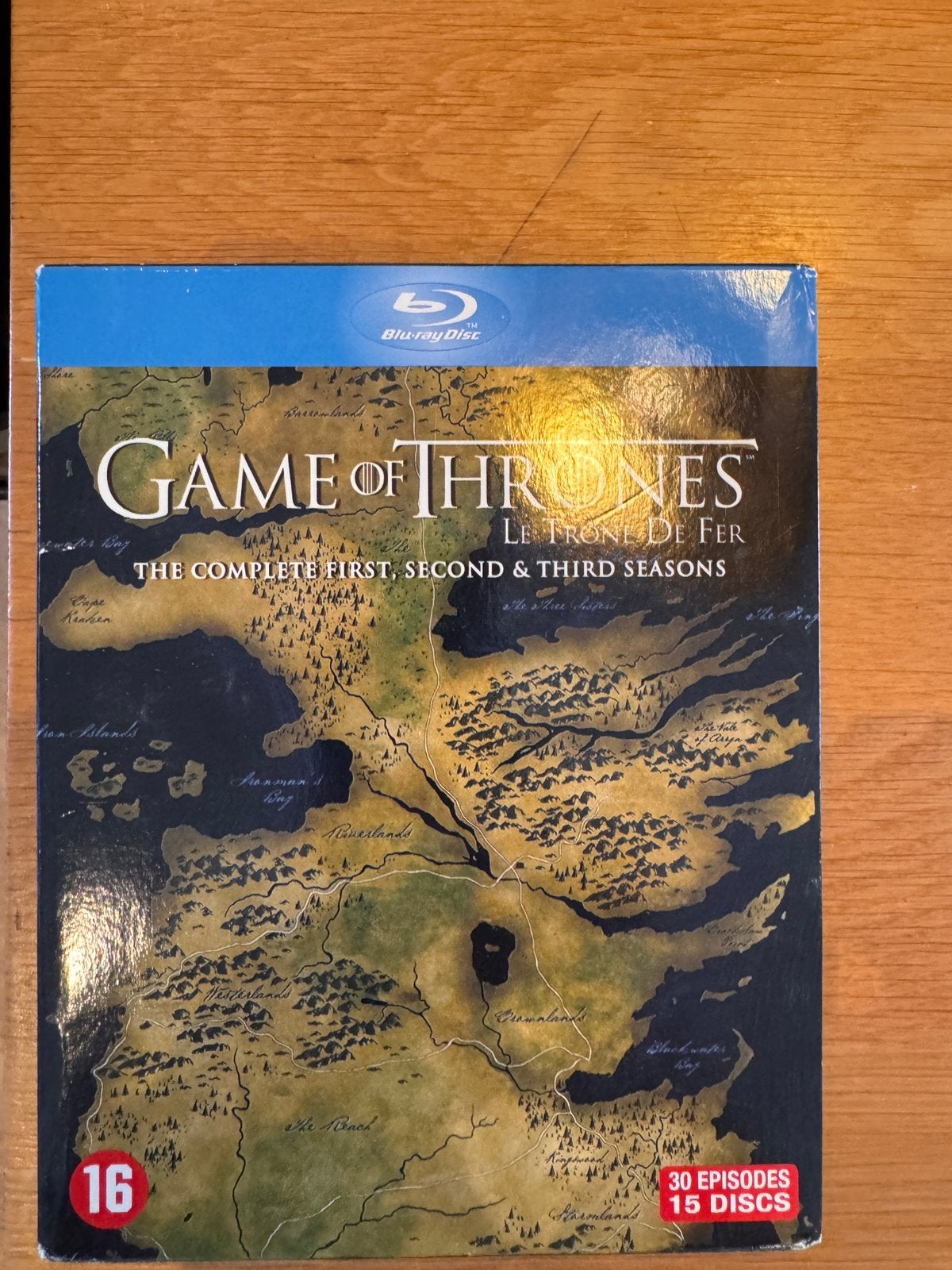 Blu Ray box Game of Thrones seizoen 1,2 en 3, Ophalen of Verzenden, Zo goed als nieuw