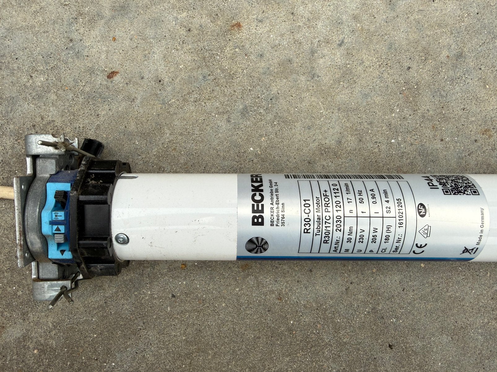 Rolluikmotor draadloos Becker 30Nm, Ophalen of Verzenden, Zo goed als nieuw