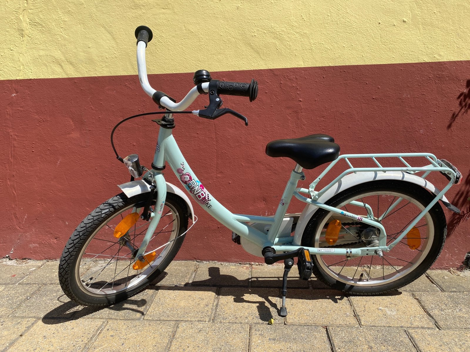 Kinderfiets vanaf 4 a 5 jaar, Fietsen en Brommers, Fietsen | Vouwfietsen, Terugtraprem, Gebruikt, 14 tot 16 inch, Ophalen