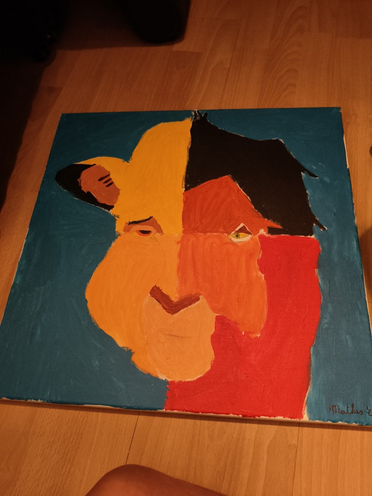 the lion King schilderij, Ophalen