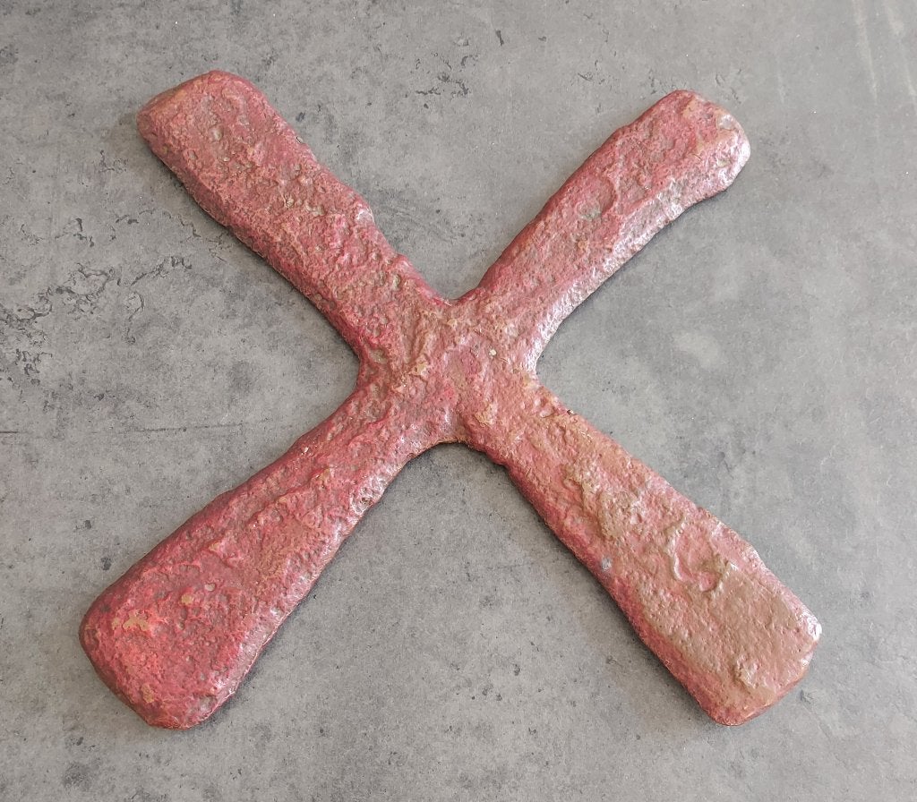 Het oude grootkruis van Katanga. (Congo) Brons., Antiek en Kunst, Verzenden, Brons
