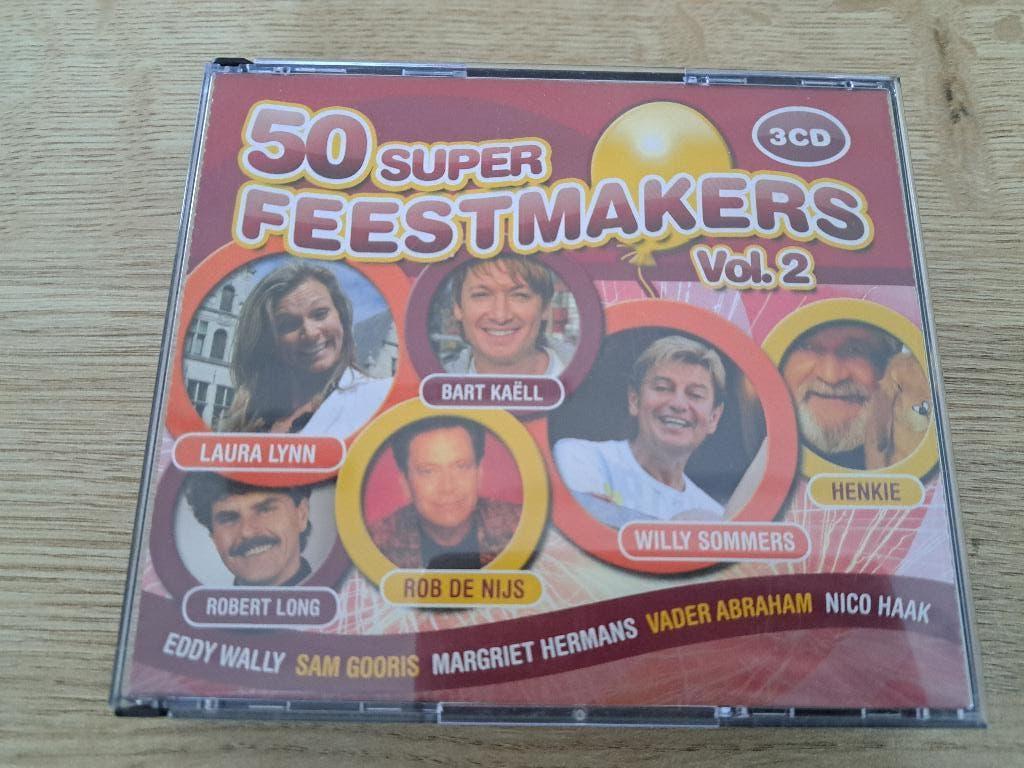 3CD-box 50 Super Feestmakers Vol. 2, Ophalen of Verzenden, Zo goed als nieuw, Levenslied of Smartlap, Boxset