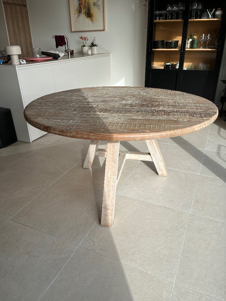 Ronde eettafel, Ophalen, Gebruikt, Rond, Landelijk