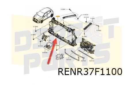 Mitsubishi Colt/Renault Clio Frontpaneel Origineel! 62500159, Auto-onderdelen, -, -, Ophalen of Verzenden, Bumper