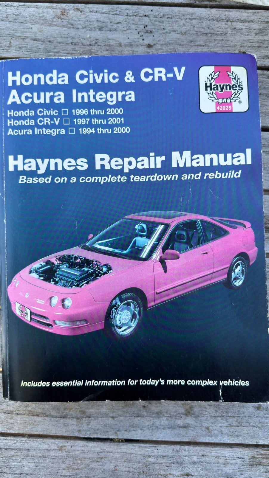 Honda Civic & CR-V Haynes repair Manual, Ophalen