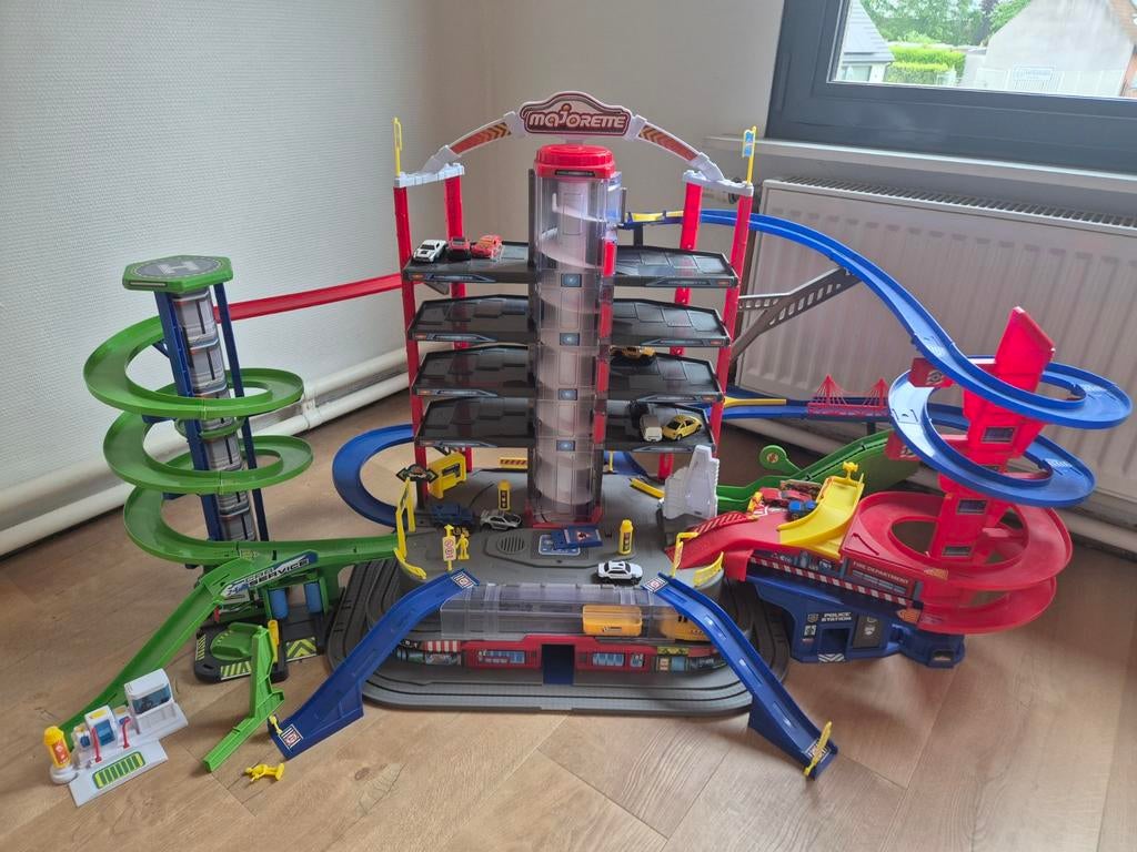 Majorette autogarage, Kinderen en Baby's, Speelgoed | Racebanen, Ophalen