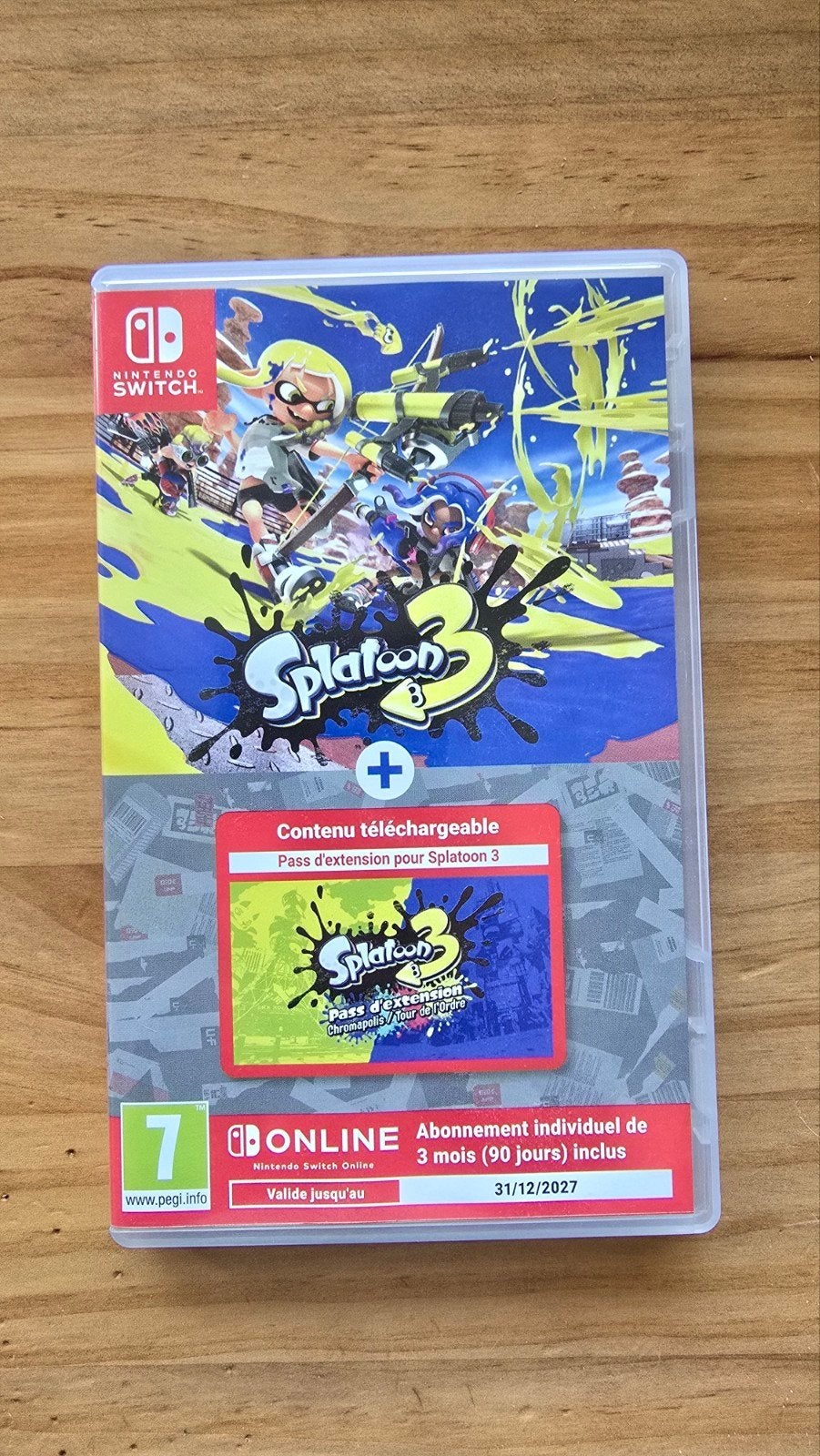 Splatoon 3 Nintendo Switch + Pass d’extension, Online, Shooter, À partir de 7 ans, Comme neuf