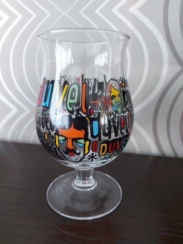Duvel glas 'Denis Meyers' (NL), Verzamelen, Glas en Drinkglazen, Ophalen of Verzenden, Bierglas
