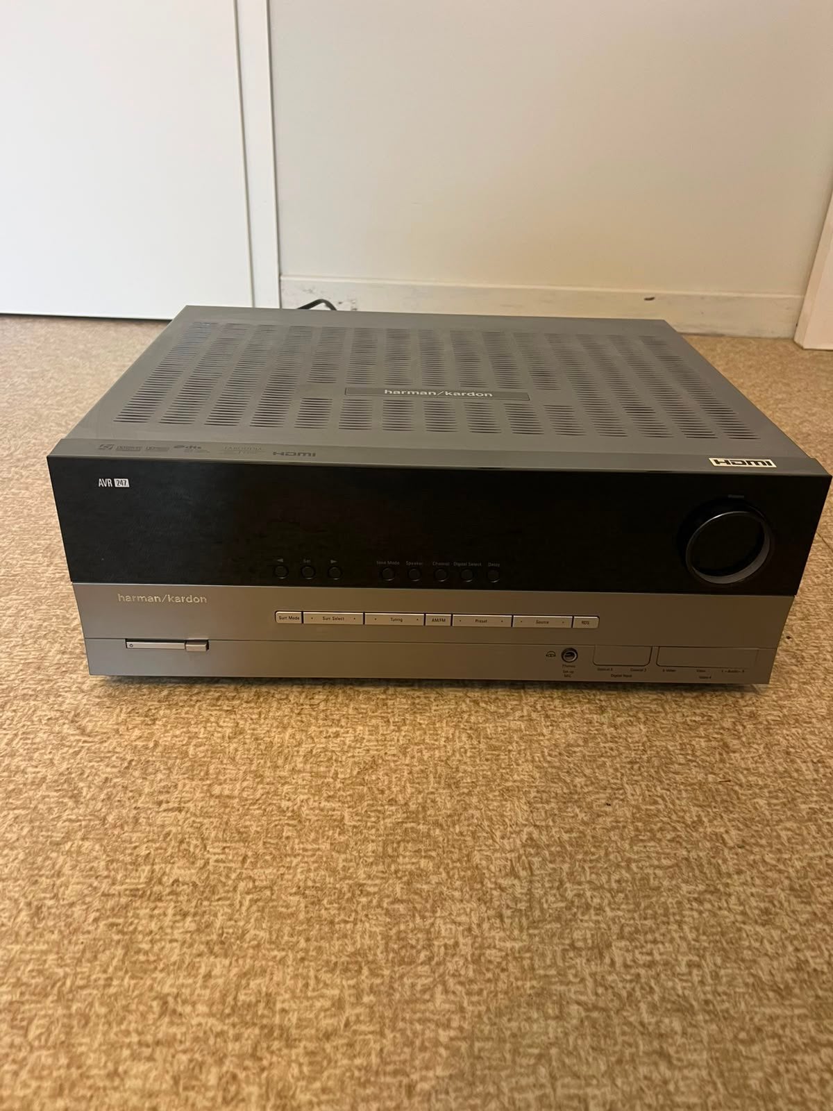 Harmon kardon avr 247 audio/video receiver, TV, Hi-fi & Vidéo, Lecteurs vidéo, Enlèvement, Comme neuf