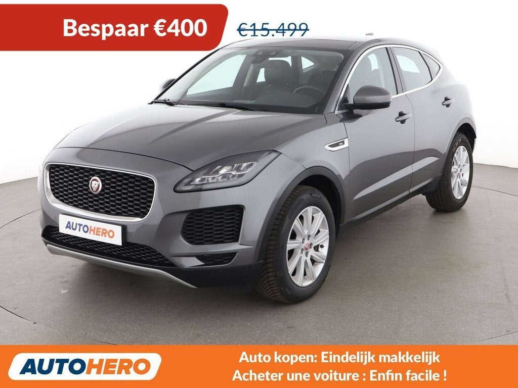 Jaguar E-Pace D150 S AWD (bj 2018, automaat), Auto's, Jaguar, Automaat, Gebruikt, Lichtsensor, Leder