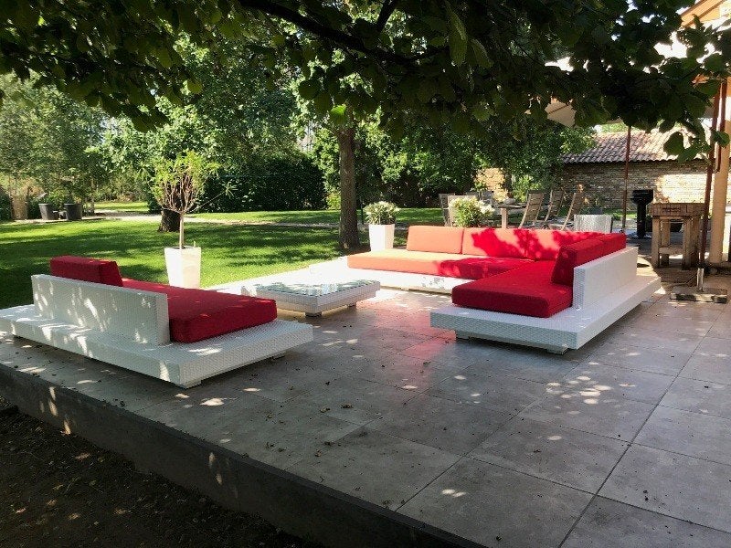 Complete set als op foto loungeset voor 2500 thuisbezorgd, Tuin en Terras, Verzenden, Nieuw