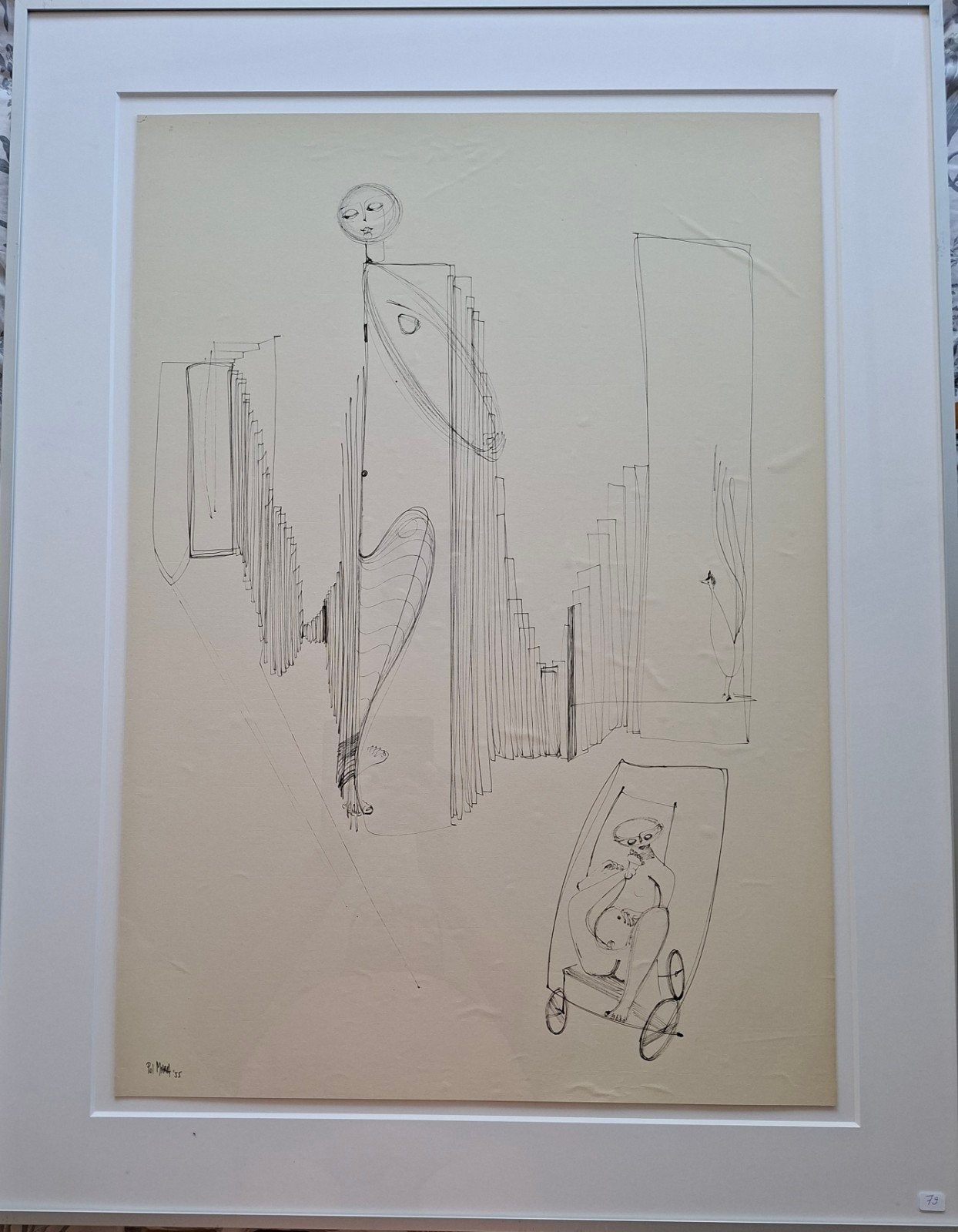 MARA Pol "Reveries" 1955 inkttekening, Ophalen