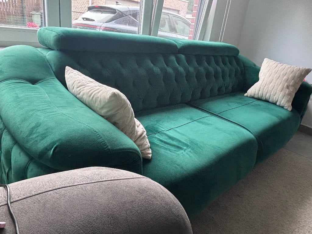 Zetel en fauteuils, Trois personnes, 100 à 125 cm, 200 à 250 cm, Chesterfield