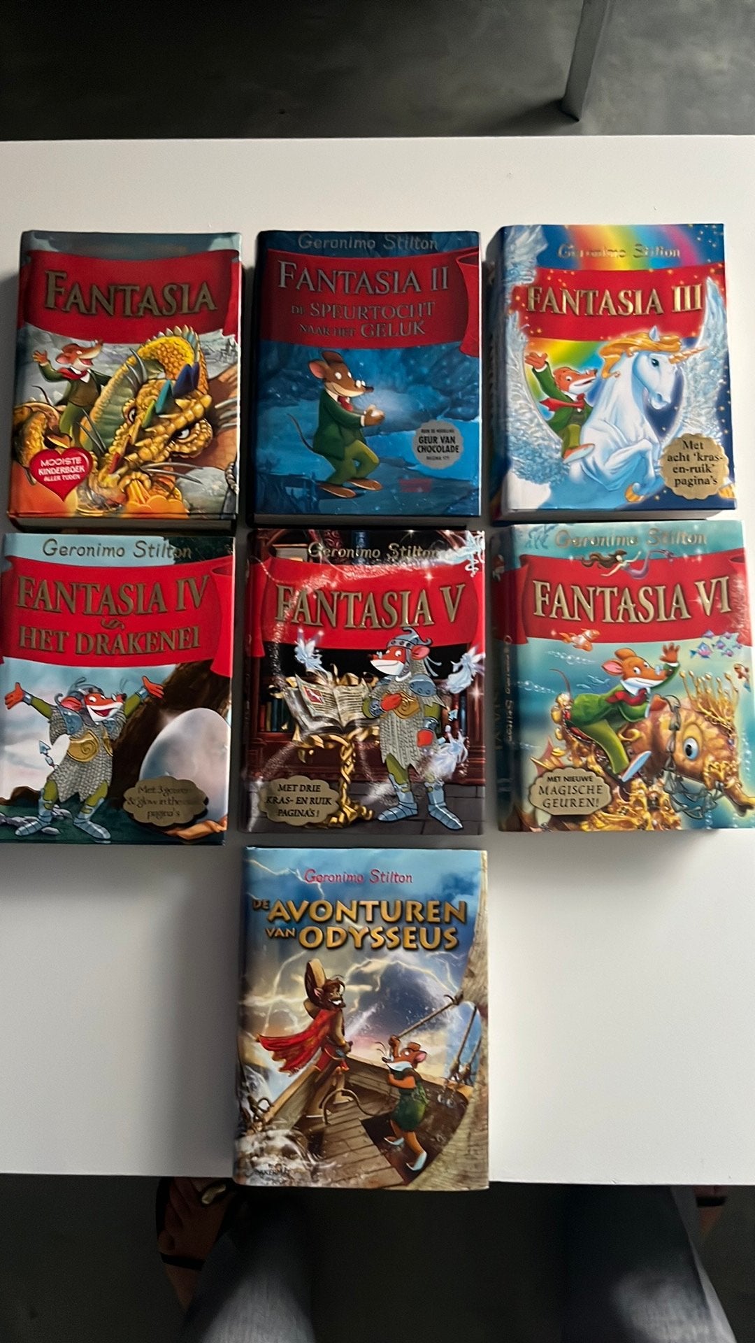 7 boeken van Geronimo Stilton in uitstekende staat, Boeken, Stock en Verzamelingen, Ophalen, Zo goed als nieuw
