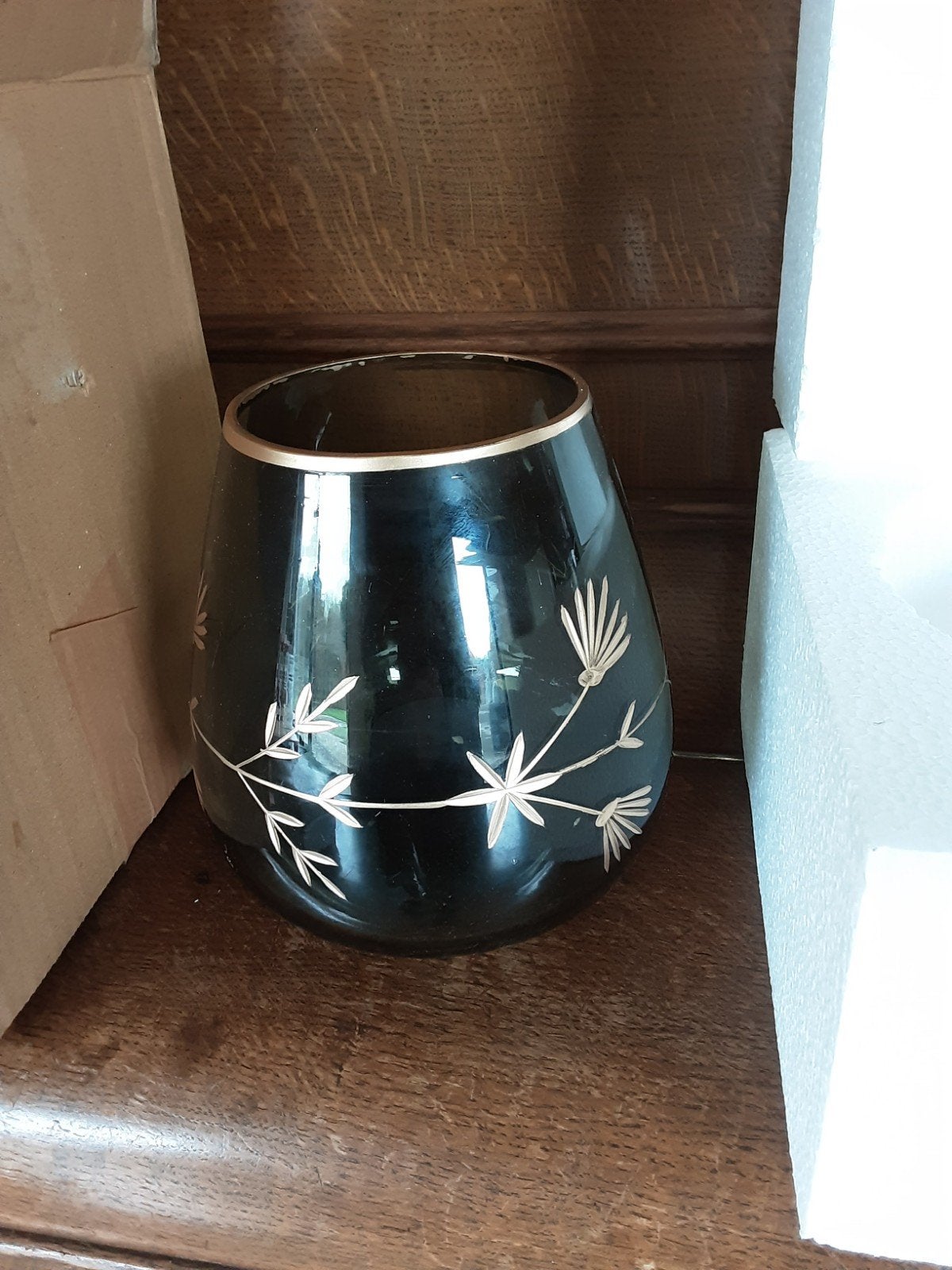Nieuwe vaas Linvosges D: 16cm,  Weg  wegens VERHUIS, Antiquités & Art, Antiquités | Vases, Enlèvement