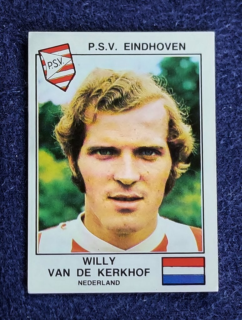 Panini sticker card voetbal EK Euro 1979 - W. Van de Kerkhof, Ophalen of Verzenden, Nieuw, Sticker