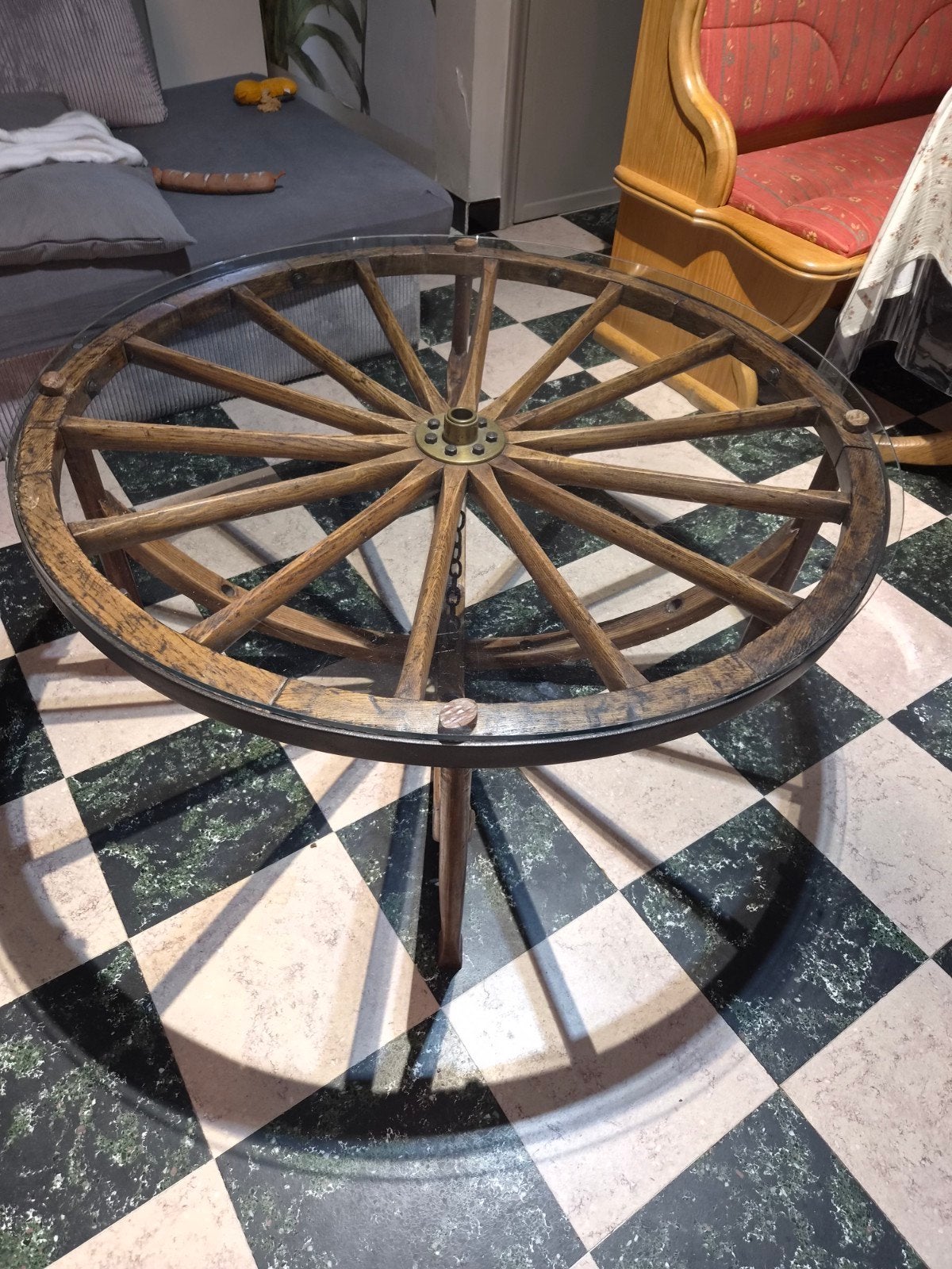 mooie salontafel, Ophalen
