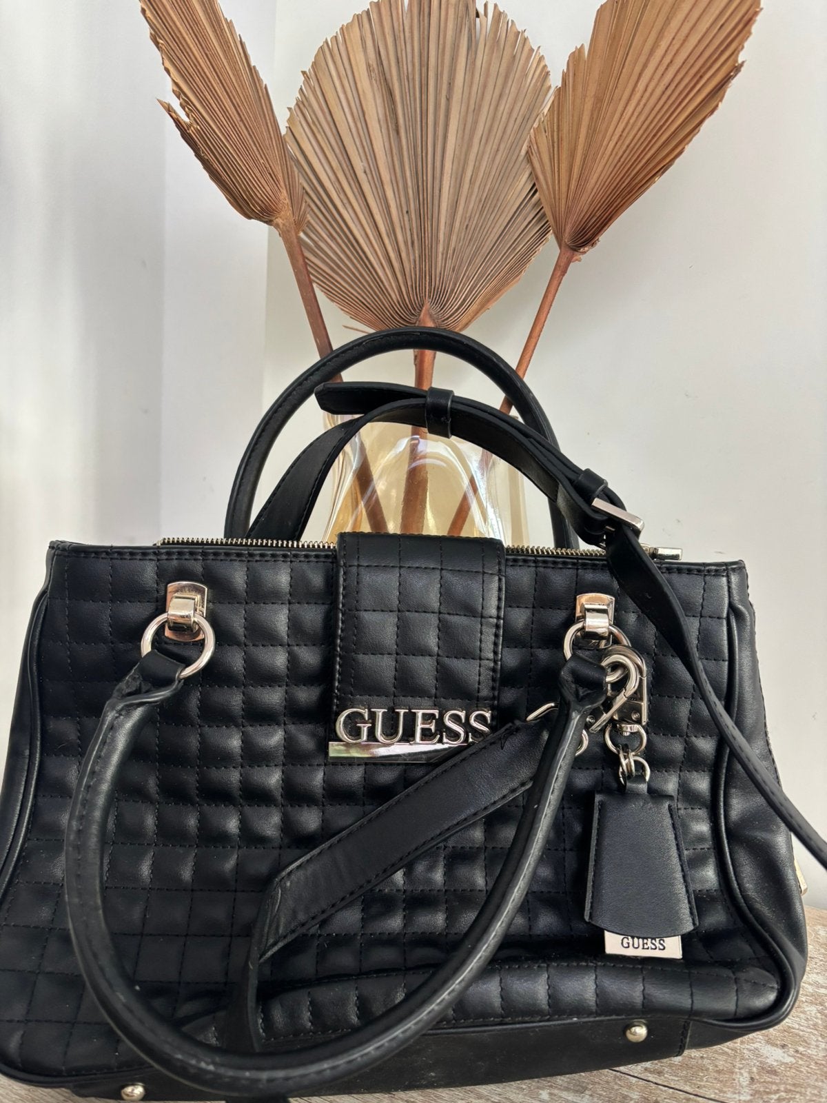 Sac Guess, Enlèvement, Utilisé, Noir, Sac à main