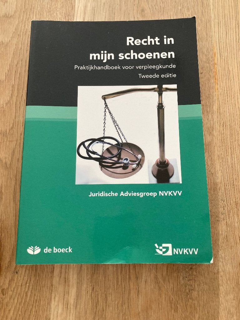 Recht in mijn schoenen, Boeken, Ophalen, Nieuw, Hogeschool, Juridische adviesgroep NVKVV