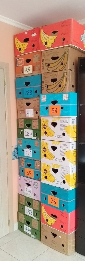 Bananen verhuis dozen, Doe-het-zelf en Bouw, Ophalen, Gebruikt