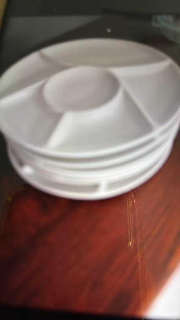 6 assiettes a fondue, Enlèvement ou Envoi, Comme neuf