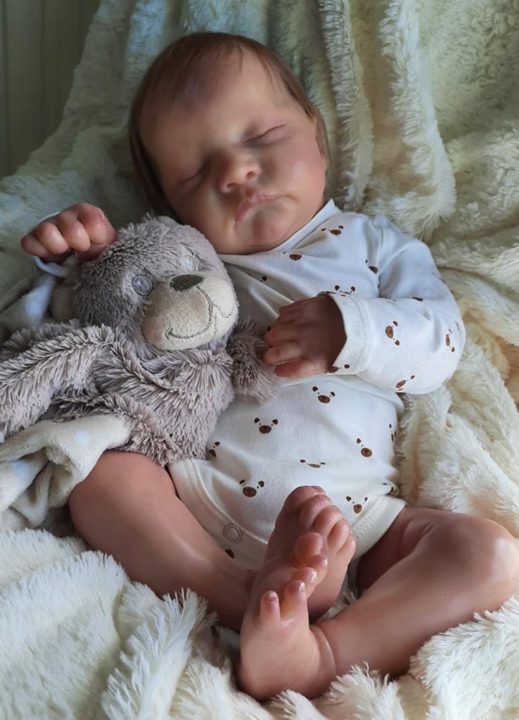 Reborn baby Levi, Verzamelen, Poppen, Ophalen of Verzenden, Nieuw, Pop