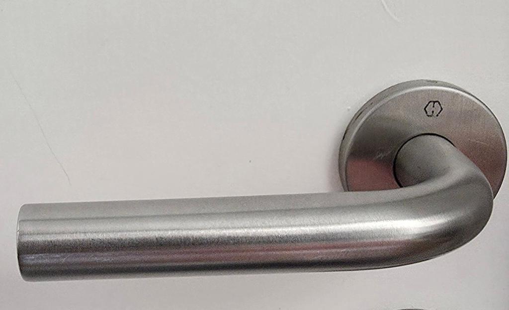 7 x Deurkrukken L shape Inox, Enlèvement, Inox
