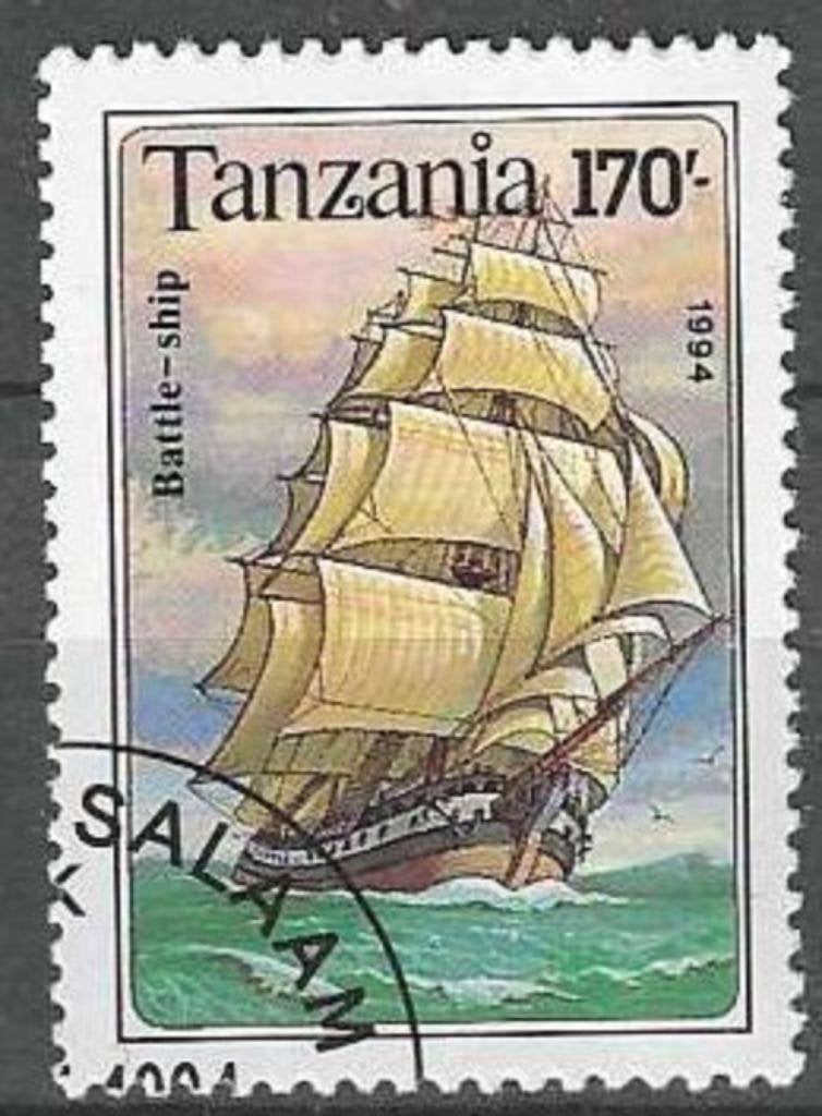 Tanzanie 1994 - Yvert 1503 - Voiliers - 170 s. (ST), Timbres & Monnaies, Timbres | Afrique, Envoi, Tanzanie, Affranchi
