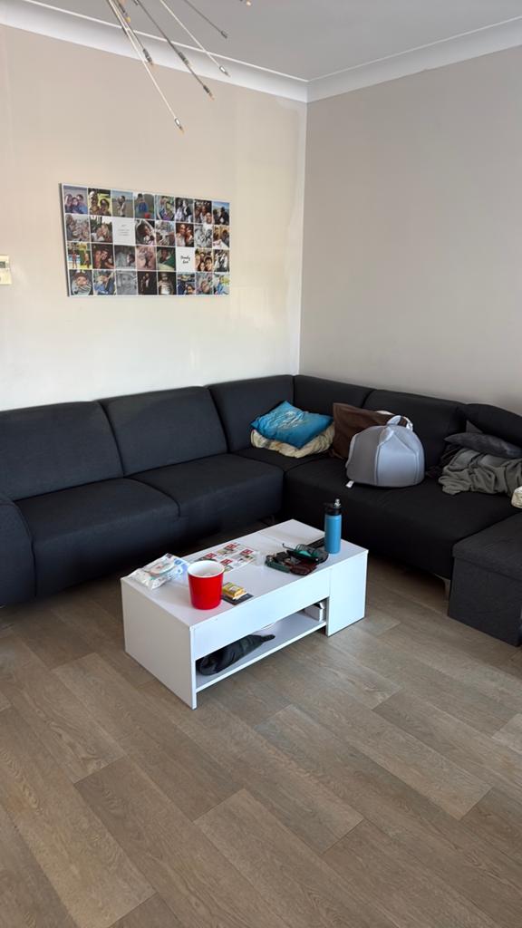 Hoeksalon, Huis en Inrichting, Ophalen, Gebruikt, Stof