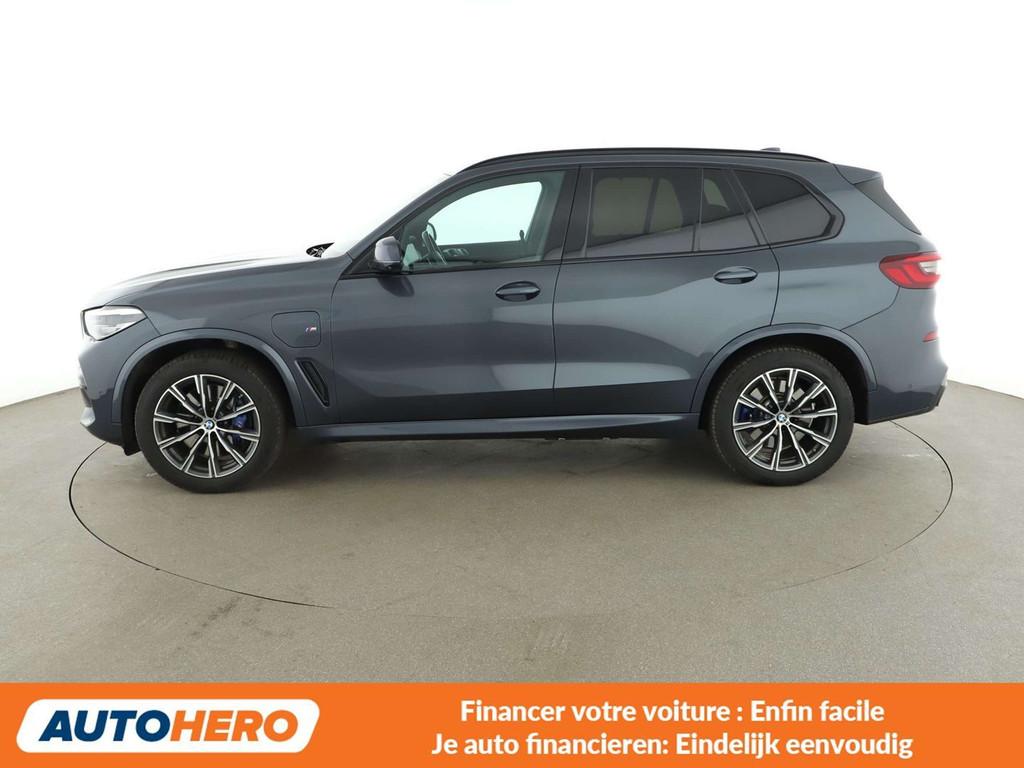 BMW X5 xDrive 45e M Sport (bj 2021, automaat), Auto's, Automaat, Gebruikt, Leder, Bruin