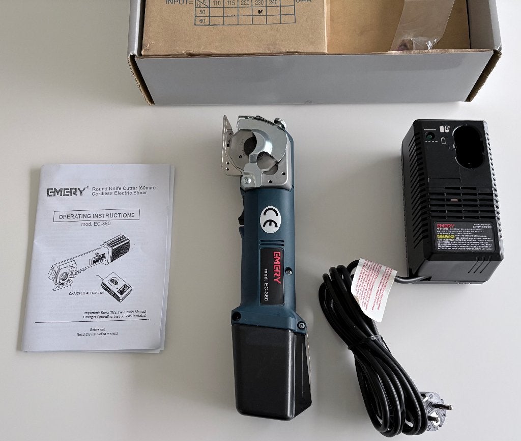 Snoerloze, elektrische snijmachine Emery EC-360, Ophalen of Verzenden, Nieuw