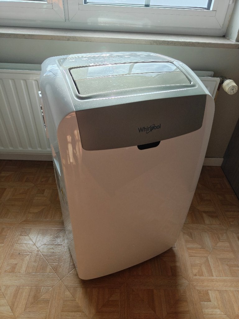 Whirlpool Airco 12000 BTU (PACW212HP), Elektronische apparatuur, Airco's, Ophalen, Koelen en Ontvochtigen, Minder dan 60 m³, 3 snelheden of meer