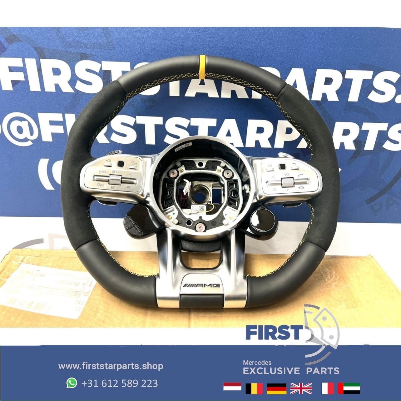 2023 AMG STUURWIEL W177 W118 W205 W213 W253 W223 W468 W257 A, Auto-onderdelen, Gebruikt, -, Ophalen of Verzenden, -