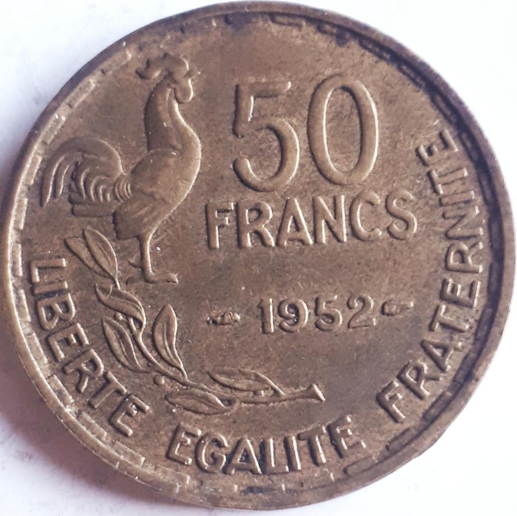 FRANCE : 50 FRANCS 1952 KM 918,1, Enlèvement ou Envoi, France, Monnaie en vrac