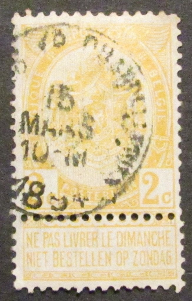 2 centimes estampillé par Léopold II à partir de 1893, Enlèvement ou Envoi, Affranchi, Timbre-poste, Autre