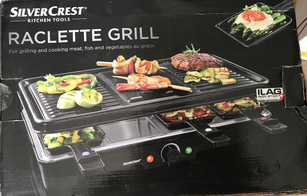 Raclette grill silver crest, Elektronische apparatuur, Ophalen, Nieuw, 8 personen of meer
