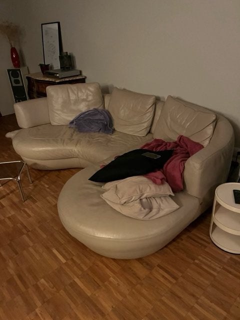 Fauteuil Natuzzi, Enlèvement, Cuir