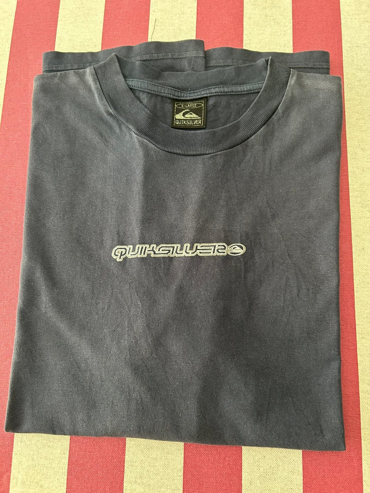 Quiksilver Y2K Vintage T-shirt — blauw — maat XL, Kleding | Heren, T-shirts, Ophalen of Verzenden, Zo goed als nieuw, Blauw