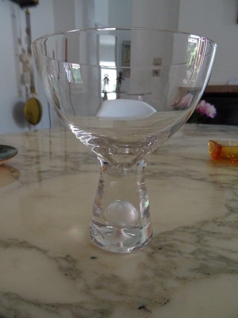 Staand glas met luchtbel, Ophalen of Verzenden